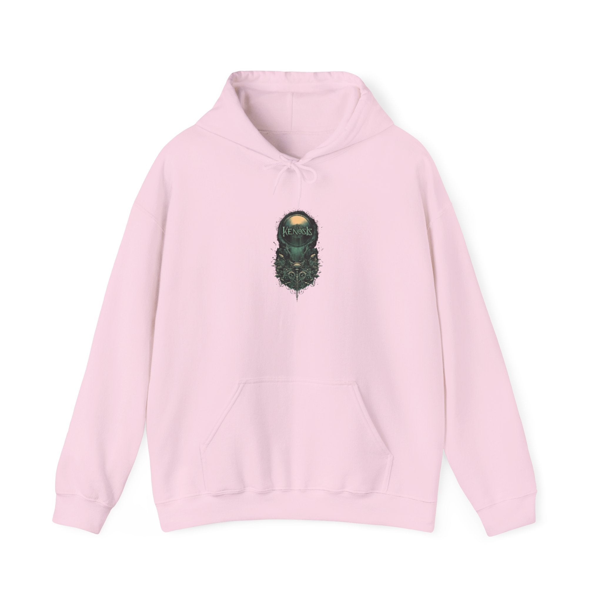 Mossy Forest Bearded Skull Hoodie — Nature Skull Graphic Sweatshirt