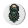 Ceramic Coaster — Kenosis Gothic Moon Illustration