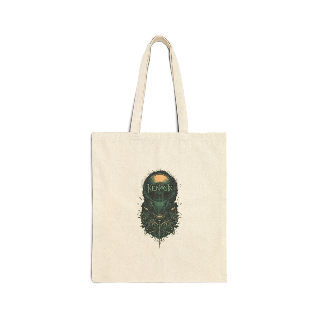 Tote Bag — Mystical Forest Skull Canvas Tote ("Beware" Design)