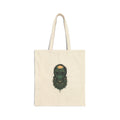 Tote Bag — Mystical Forest Skull Canvas Tote ("Beware" Design)