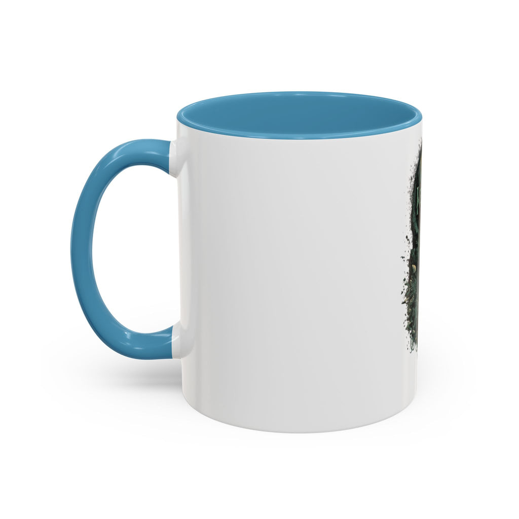 Kenosis Dark Fantasy Accent Coffee Mug — Gothic Skull & Moon Illustration (11/15 oz)