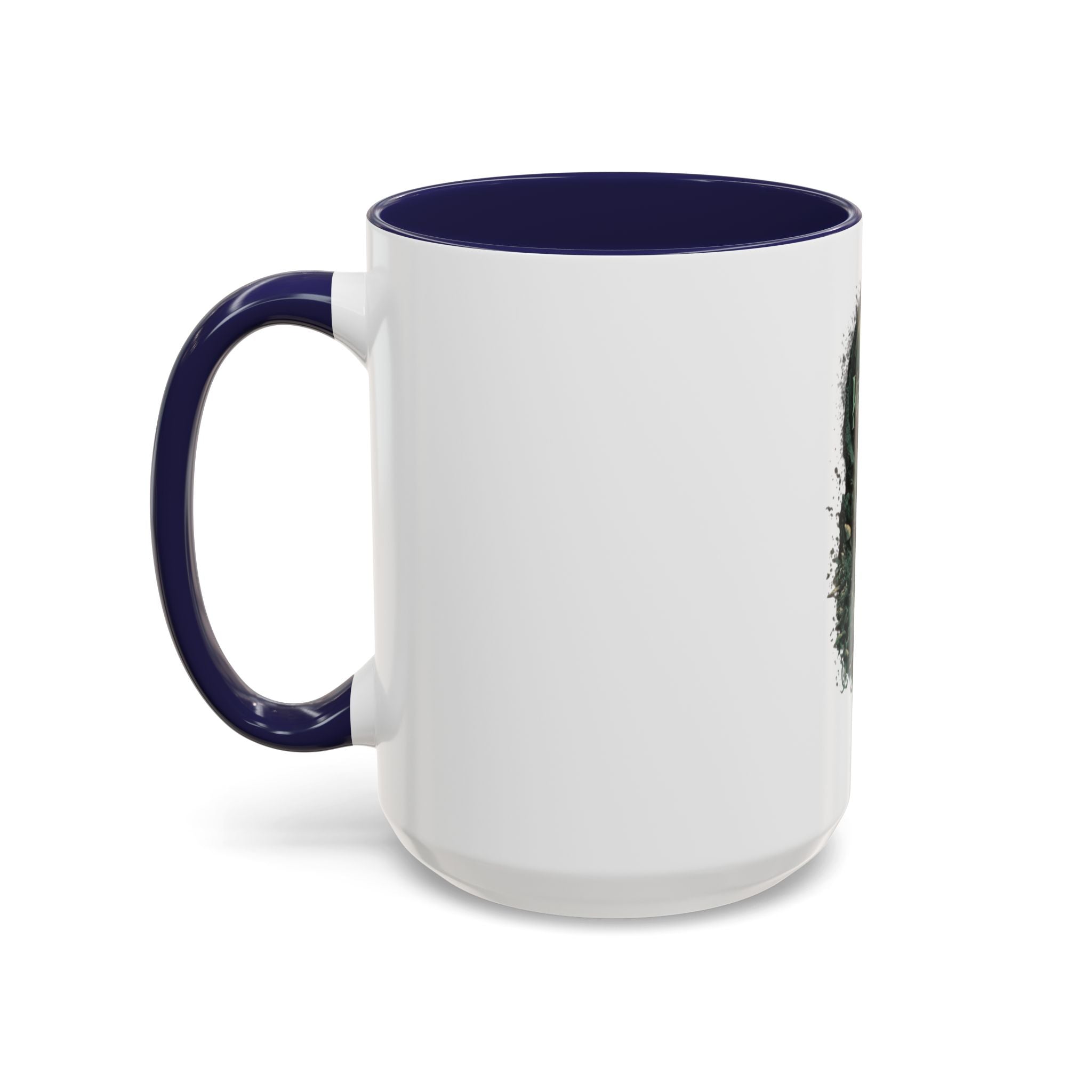 Kenosis Dark Fantasy Accent Coffee Mug — Gothic Skull & Moon Illustration (11/15 oz)