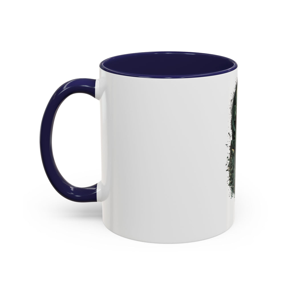 Kenosis Dark Fantasy Accent Coffee Mug — Gothic Skull & Moon Illustration (11/15 oz)