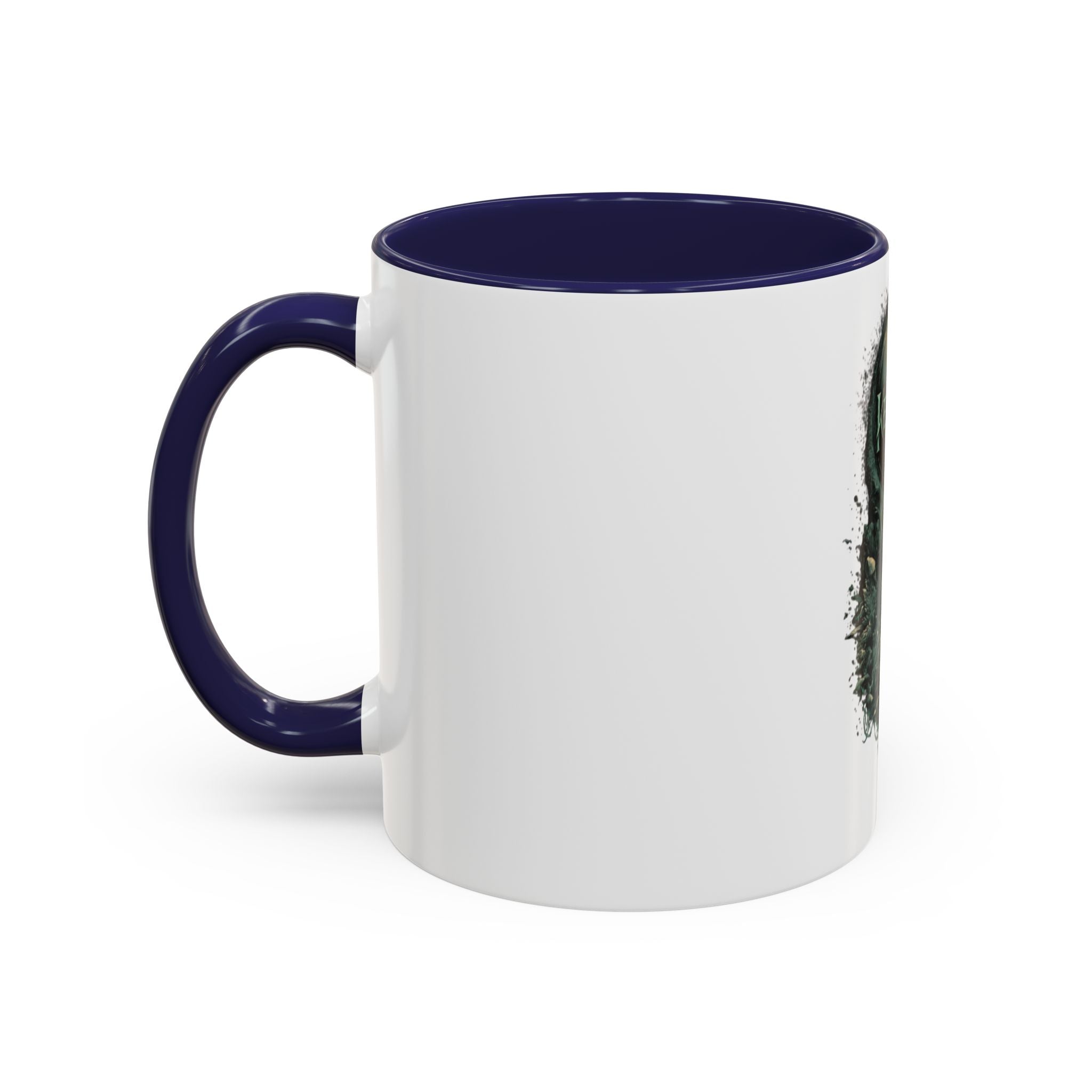 Kenosis Dark Fantasy Accent Coffee Mug — Gothic Skull & Moon Illustration (11/15 oz)