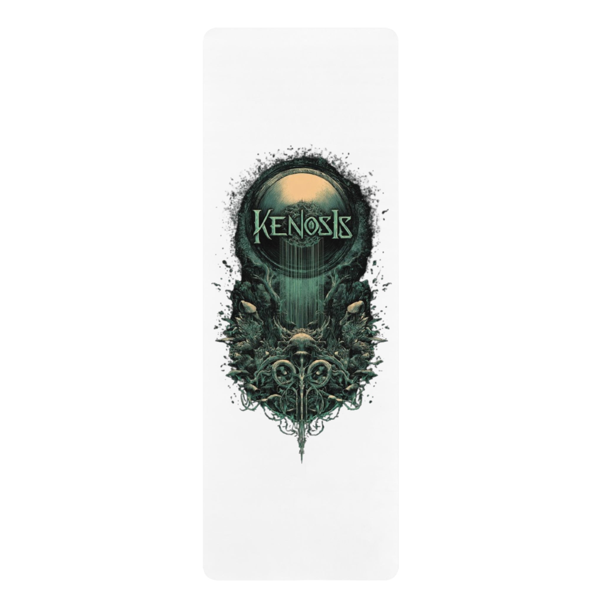 Kenosis Gothic Forest Yoga Mat — Non-Slip Rubber Exercise Mat