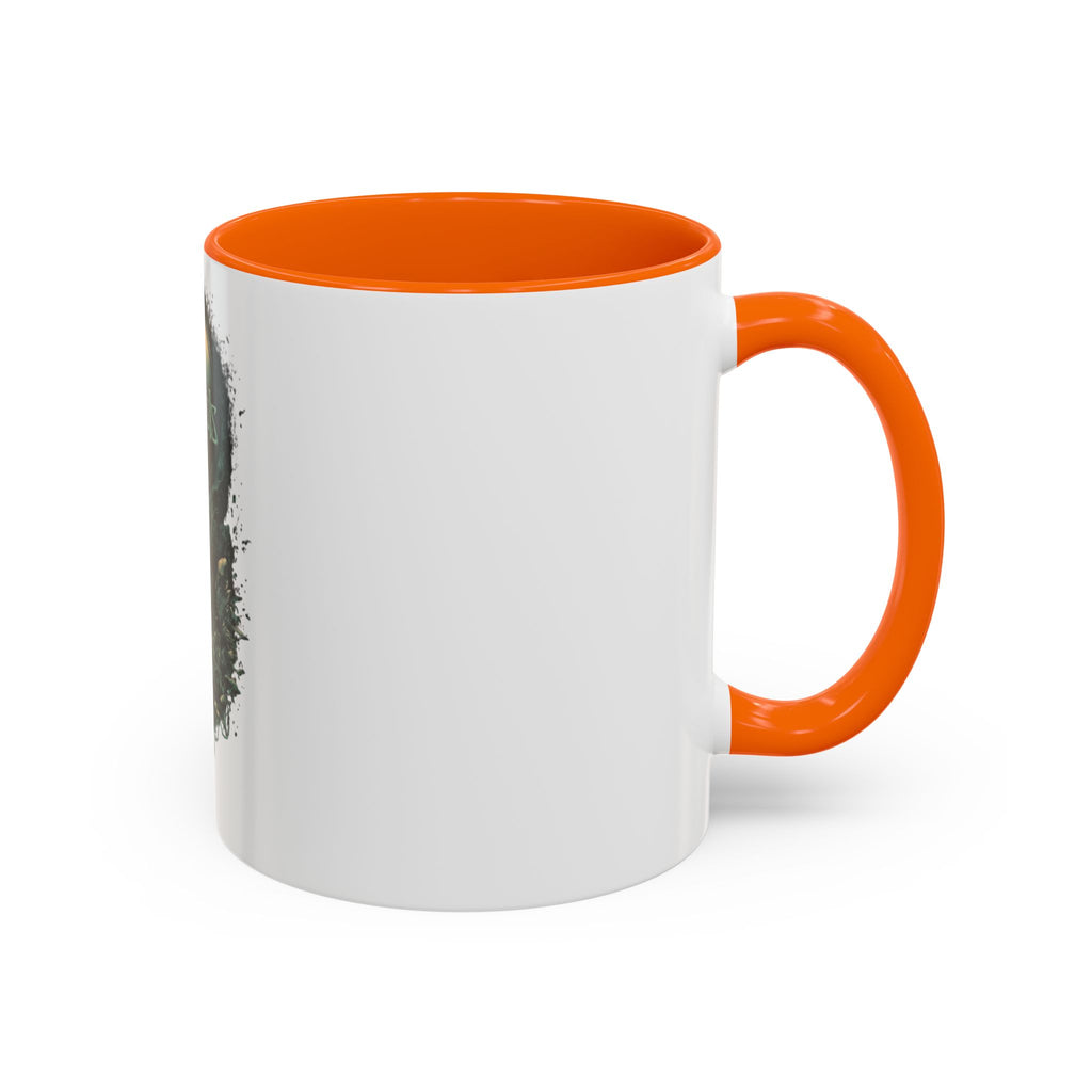 Kenosis Dark Fantasy Accent Coffee Mug — Gothic Skull & Moon Illustration (11/15 oz)
