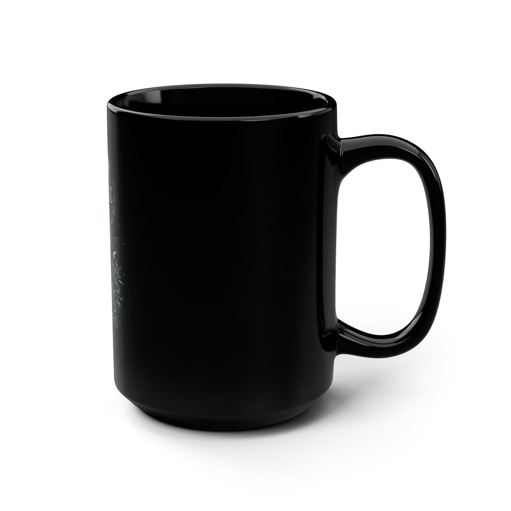 Kenosis Black 15oz Ceramic Mug — Dark Fantasy Graphic Coffee Cup