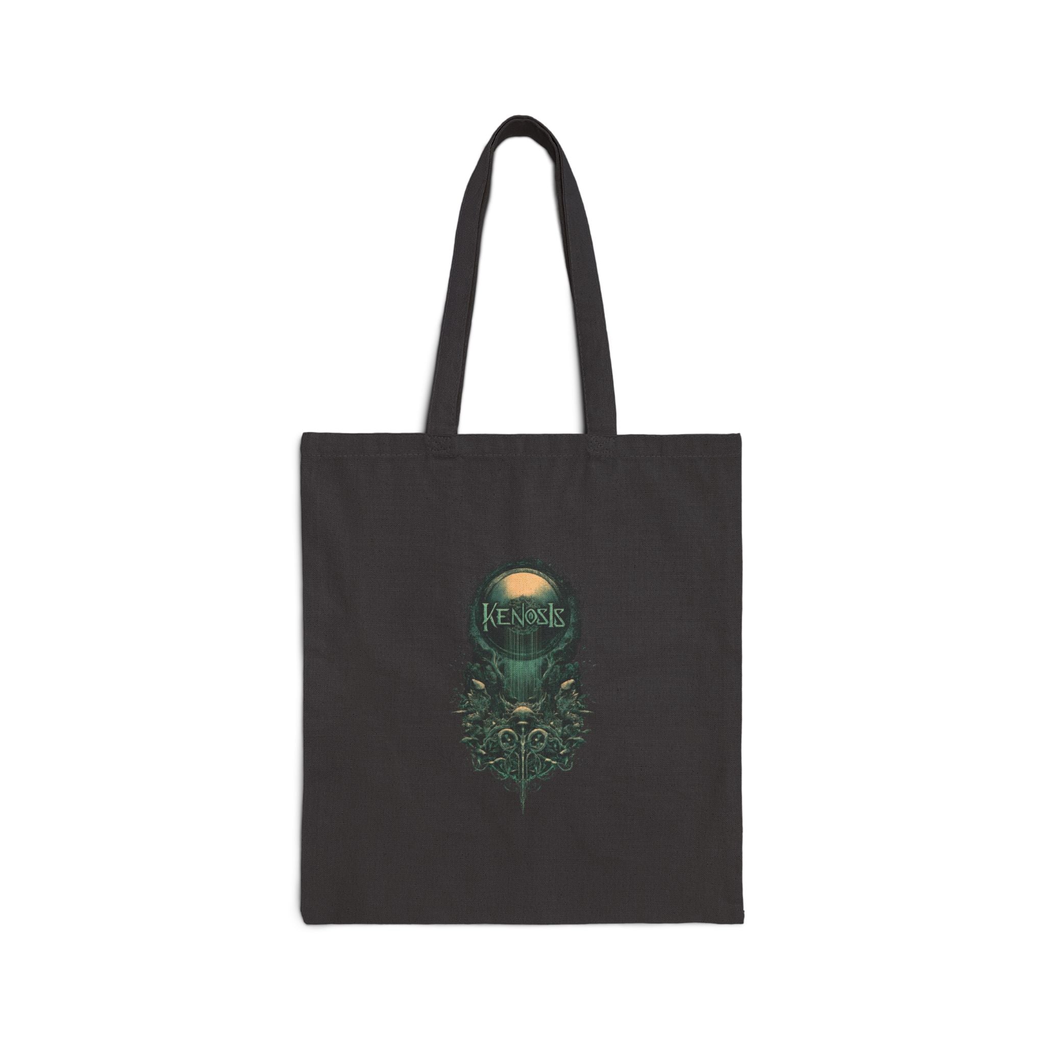 Tote Bag — Mystical Forest Skull Canvas Tote ("Beware" Design)