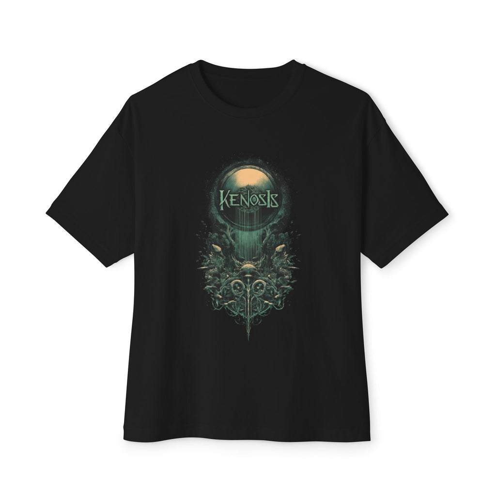 Kenosis Gothic Skull Tee — Dark Art Oversized Boxy T‑Shirt