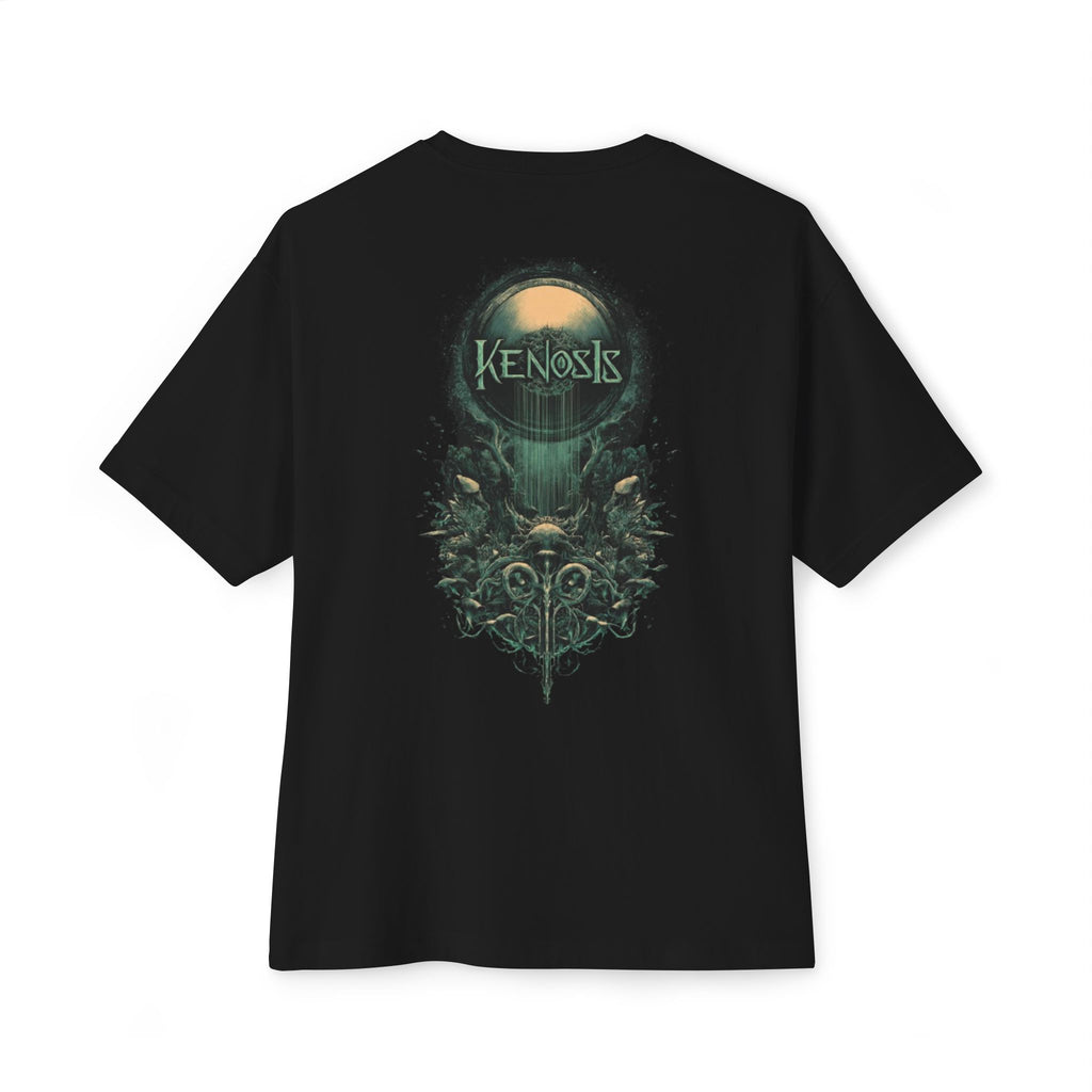 Kenosis Gothic Skull Tee — Dark Art Oversized Boxy T‑Shirt