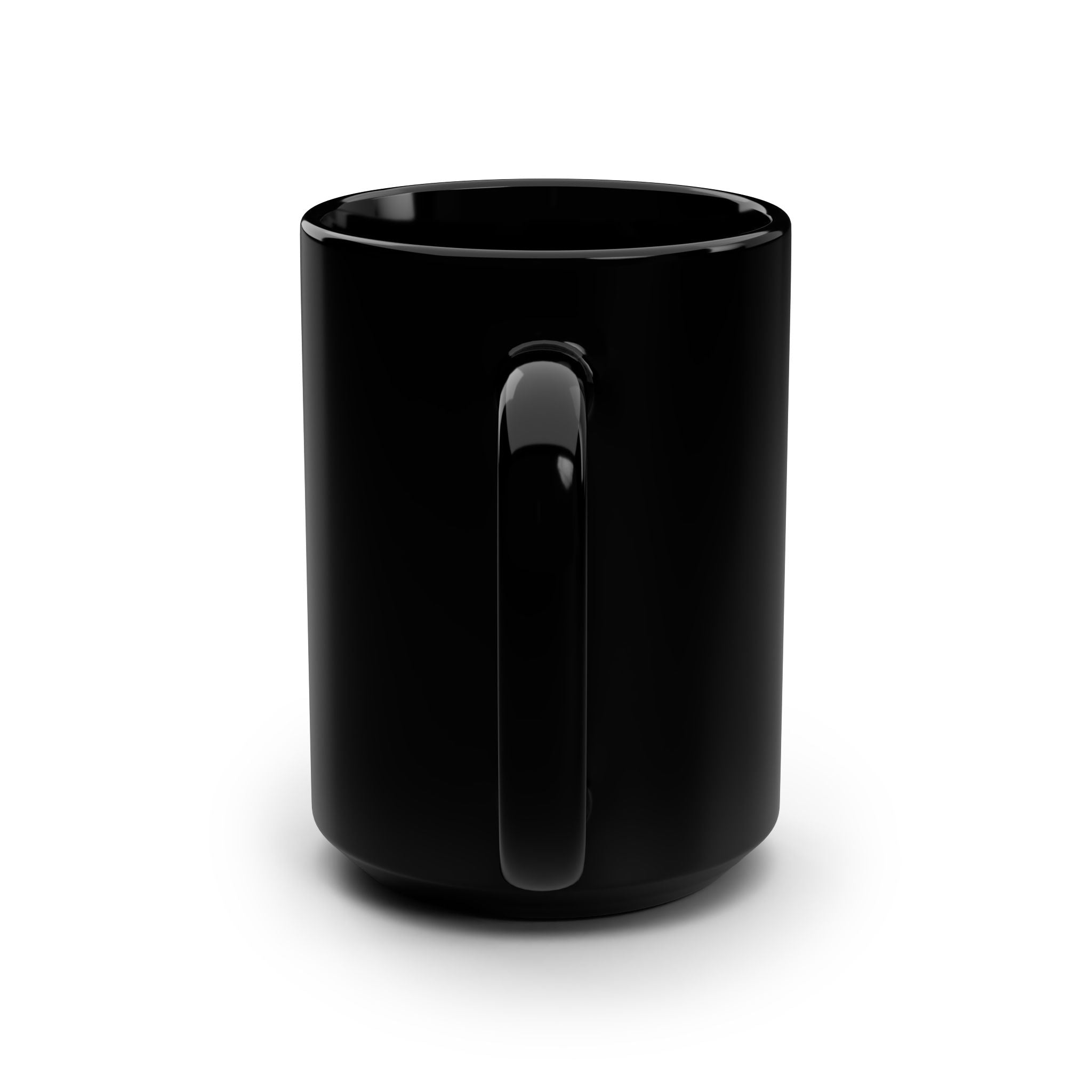Kenosis Black 15oz Ceramic Mug — Dark Fantasy Graphic Coffee Cup