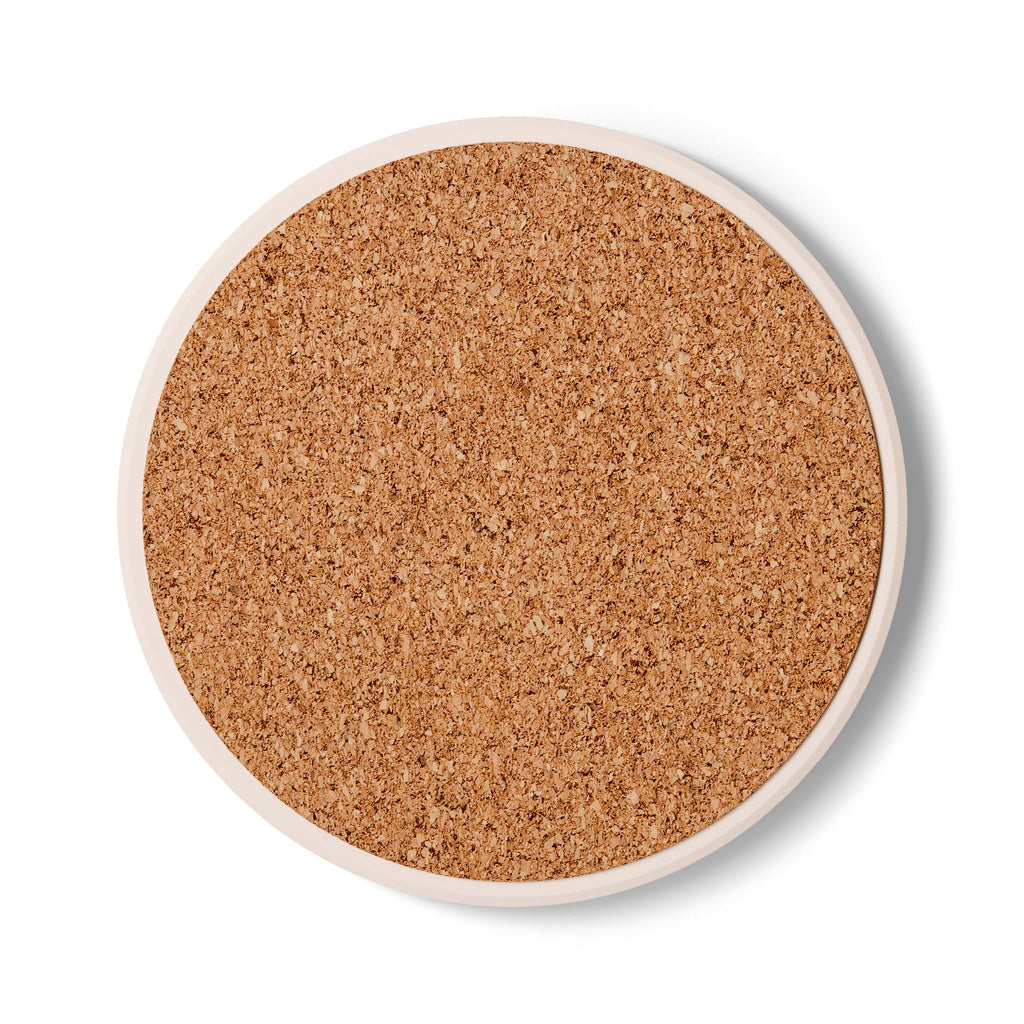 Ceramic Coaster — Kenosis Gothic Moon Illustration