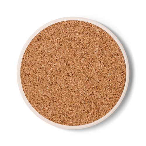 Ceramic Coaster — Kenosis Gothic Moon Illustration
