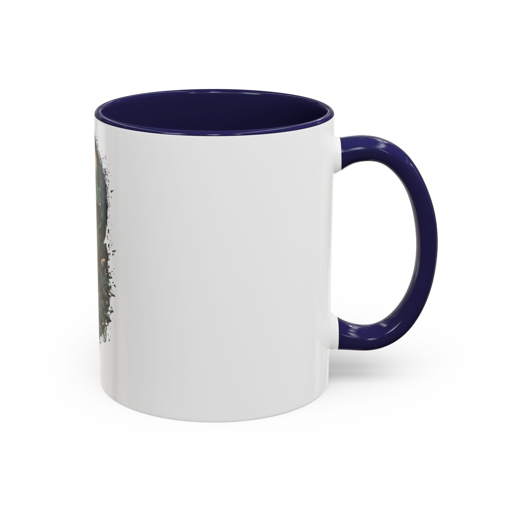 Kenosis Dark Fantasy Accent Coffee Mug — Gothic Skull & Moon Illustration (11/15 oz)