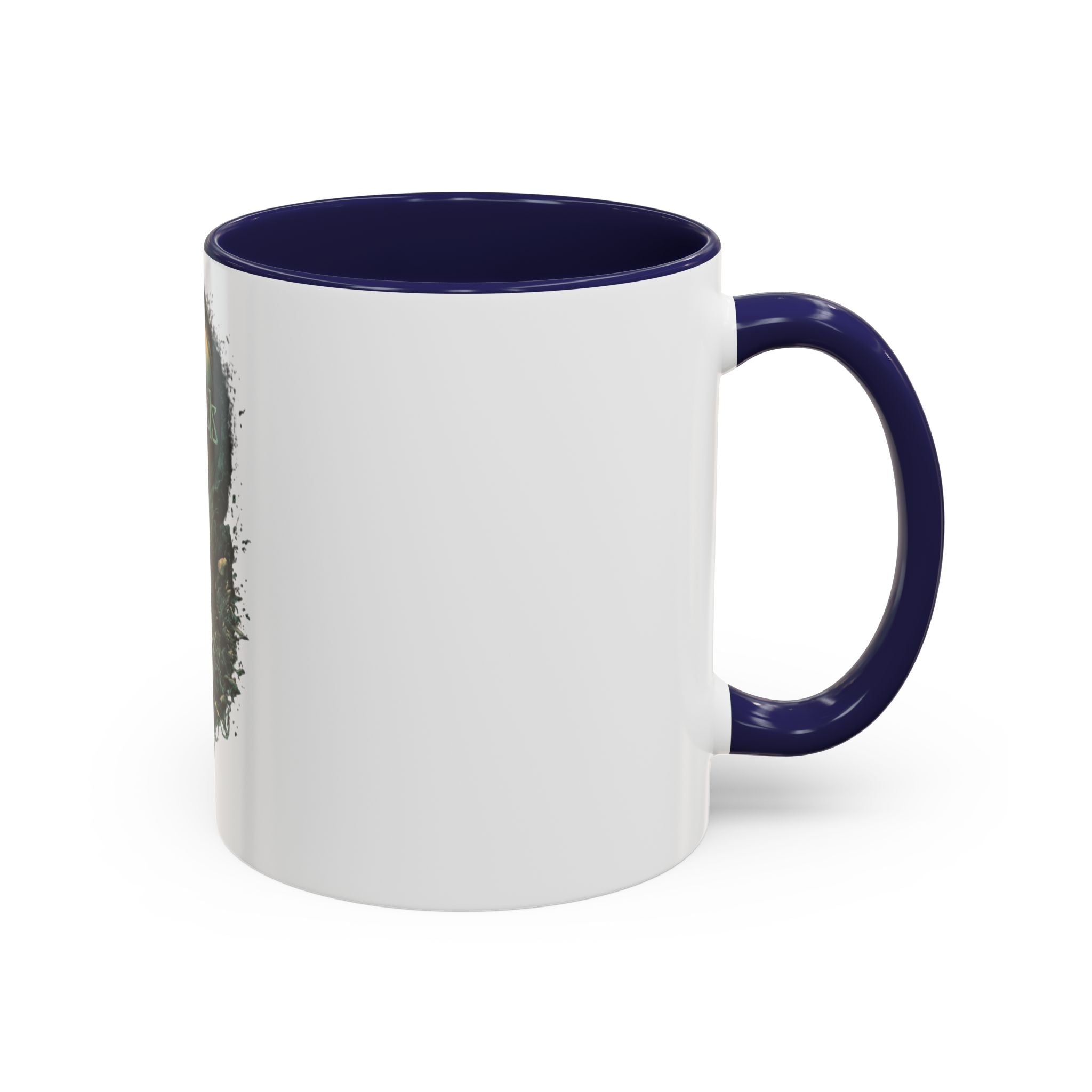 Kenosis Dark Fantasy Accent Coffee Mug — Gothic Skull & Moon Illustration (11/15 oz)