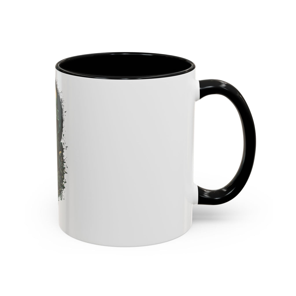 Kenosis Dark Fantasy Accent Coffee Mug — Gothic Skull & Moon Illustration (11/15 oz)