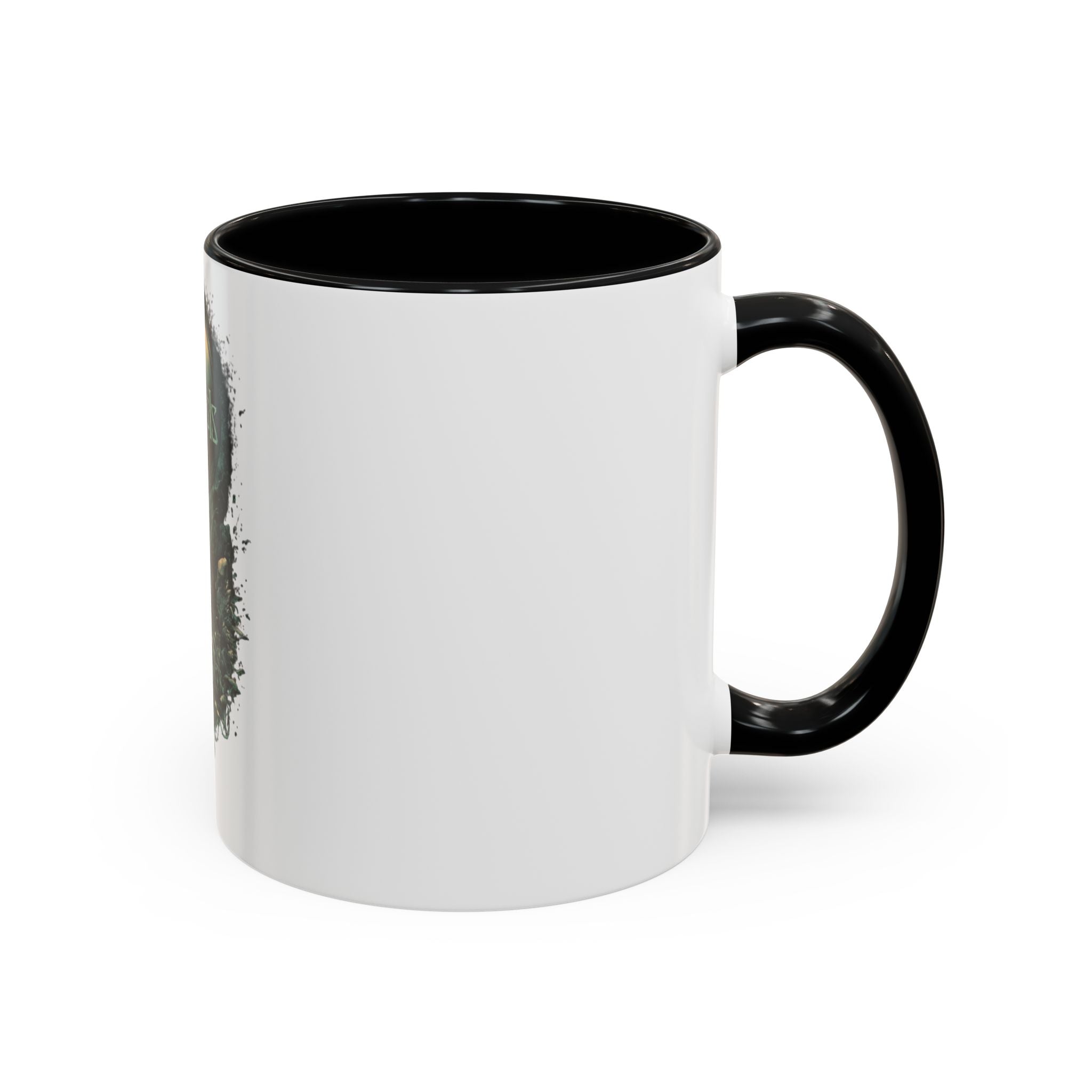 Kenosis Dark Fantasy Accent Coffee Mug — Gothic Skull & Moon Illustration (11/15 oz)