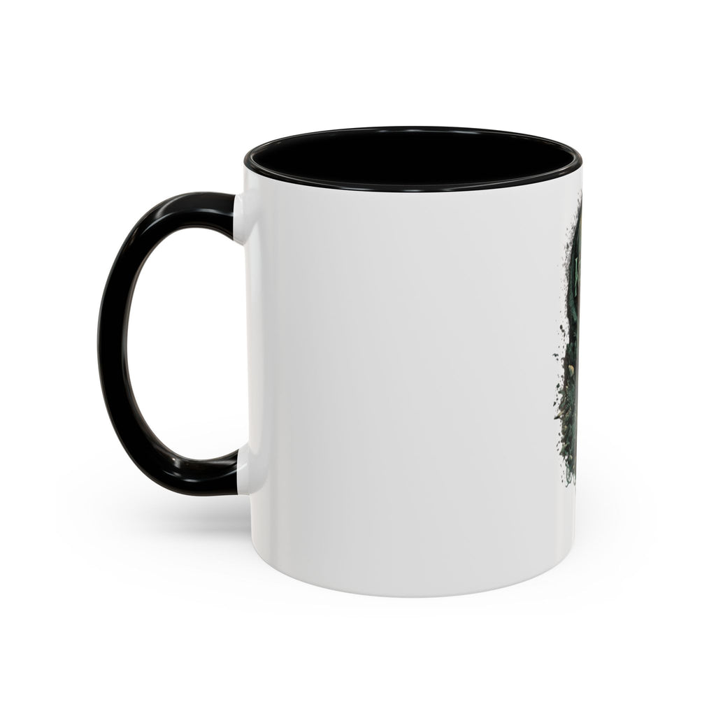 Kenosis Dark Fantasy Accent Coffee Mug — Gothic Skull & Moon Illustration (11/15 oz)