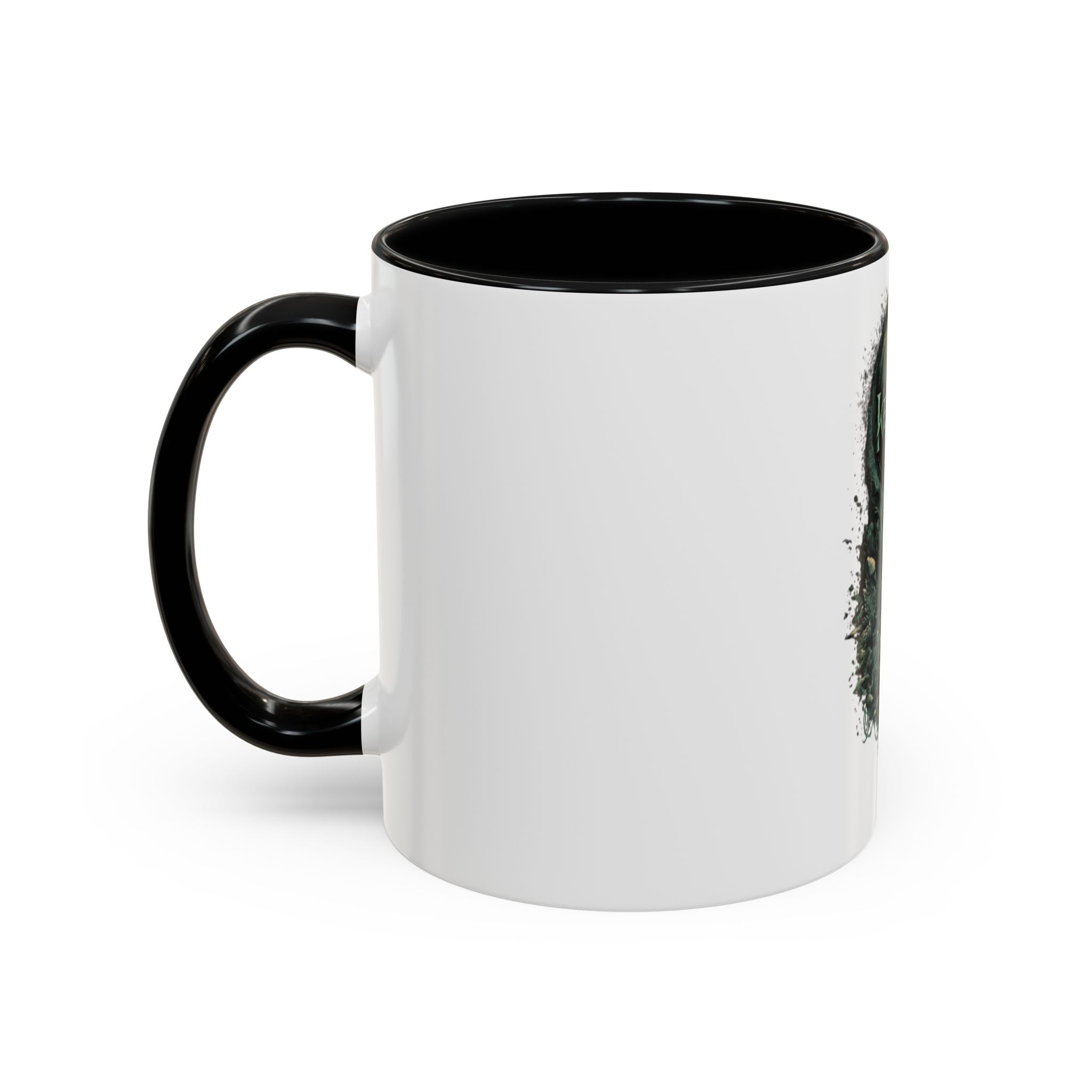 Kenosis Dark Fantasy Accent Coffee Mug — Gothic Skull & Moon Illustration (11/15 oz)