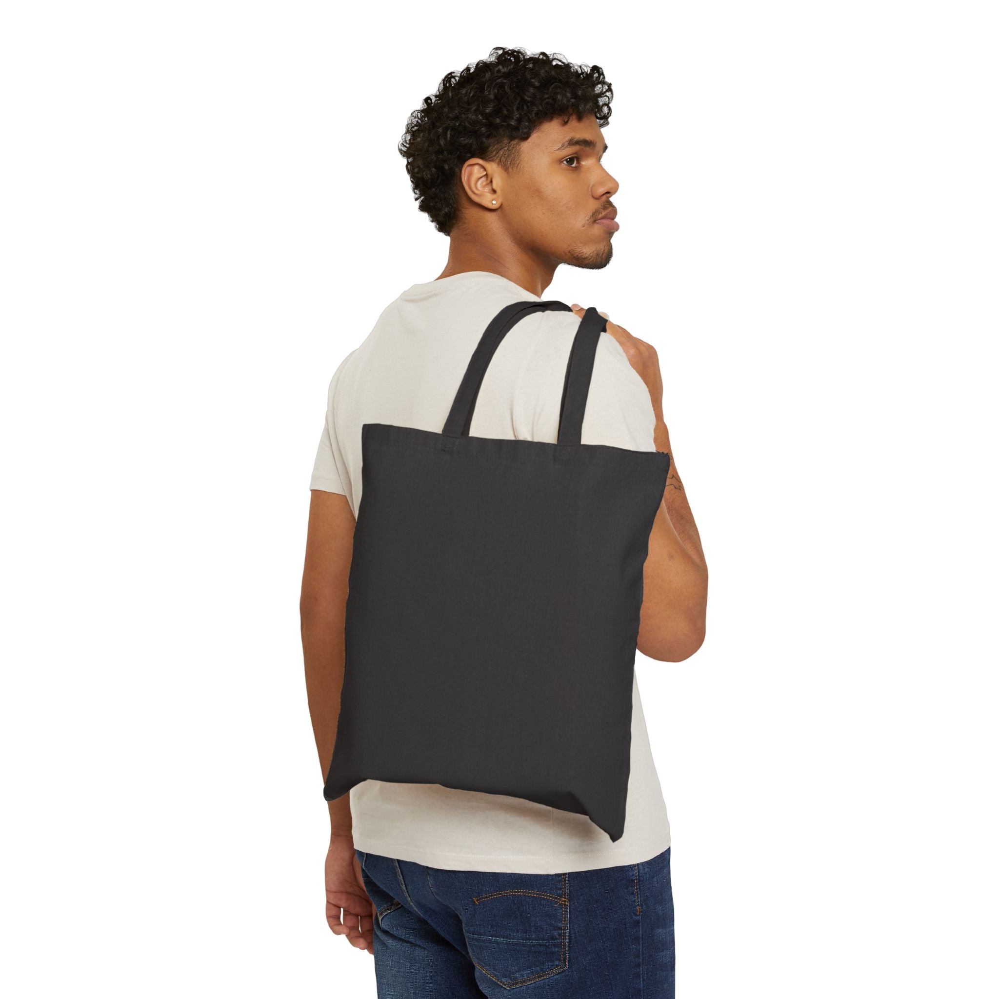Tote Bag — Mystical Forest Skull Canvas Tote ("Beware" Design)